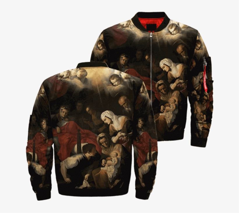 Com Jesus-the Birth Of Virgin Gilarte Mateo Over Print - Jacket, transparent png #10106808