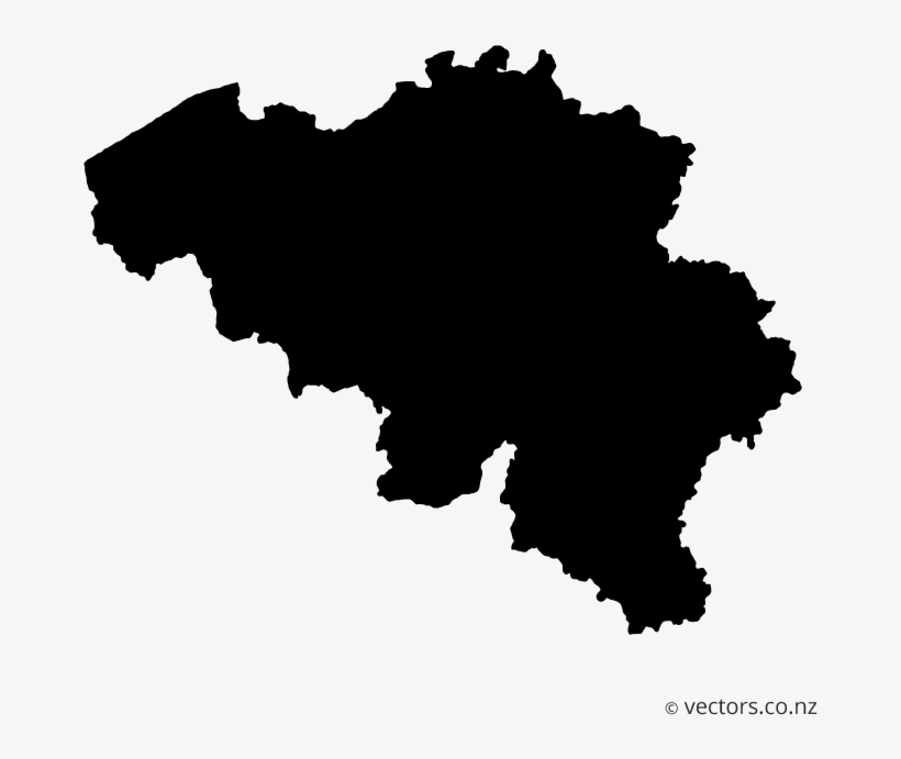 Blank Vector Map Of Belgium - Belgium Map Vector, transparent png #10107368