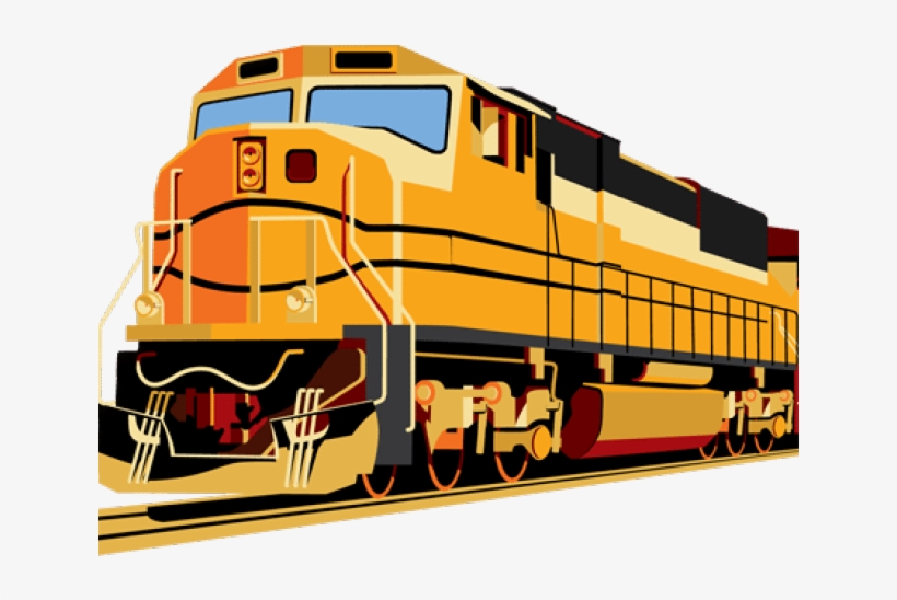 Train Clipart Orange - Train Transport Clipart, transparent png #10107607