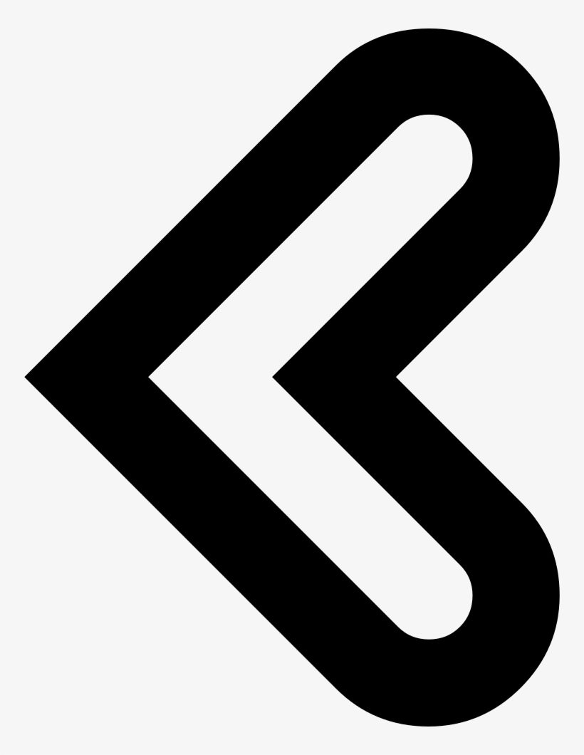 Chevron Svg Outline - Sign, transparent png #10108146