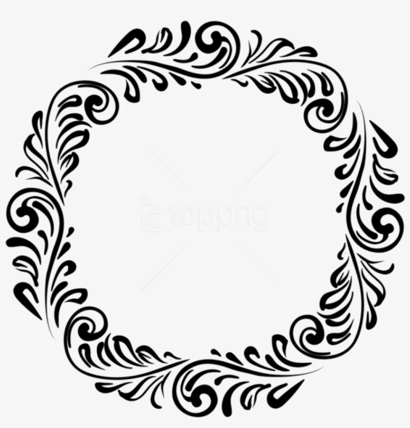 Black Border Png Transparent Background - Border Round Design Png - Free  Transparent PNG Download - PNGkey