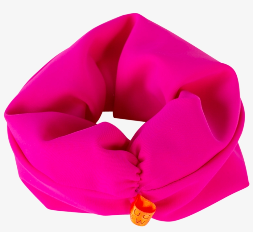 Pink Hair Scrunchie - Scarf, transparent png #10108345