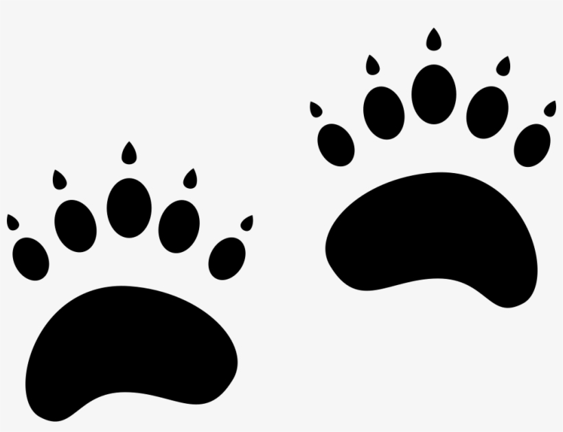 Pawprints Comments - くま 足跡 イラスト フリー, transparent png #10108539