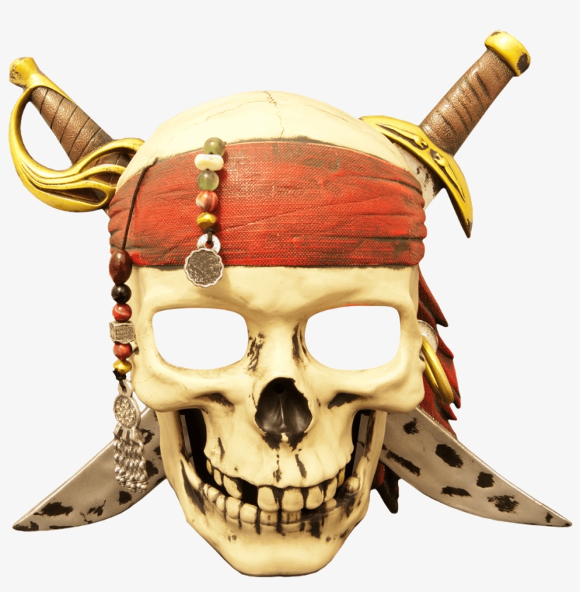 #dressup #costume #pirate #pirates #piratesofthecaribbean - Skull, transparent png #10109764