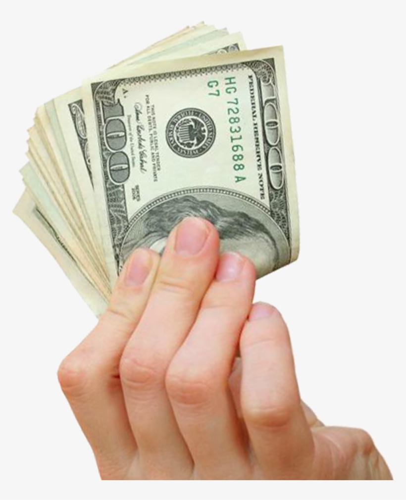 Into Stacks Of Scratch - 100 Us Dollar, transparent png #10110226