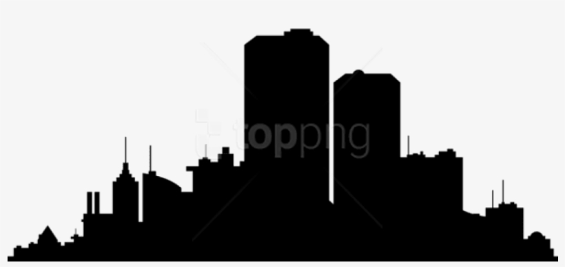Free Png City Scape Silhouette Png Png - City Skyline Silhouette Clipart, transparent png #10110951