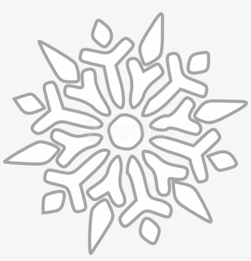 Free Png Snowflake Png Images Transparent - Snowflake Clipart Black Background, transparent png #10111860