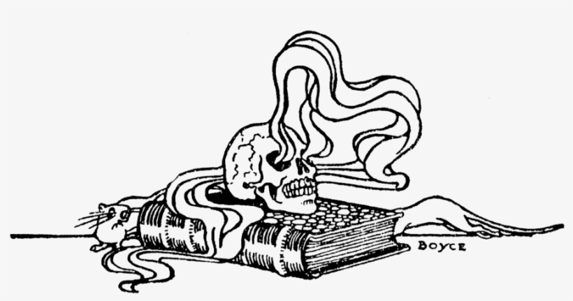 Download Smokingskull Png Clipart Computer Icons Clip - Skull And Book Clipart, transparent png #10111863