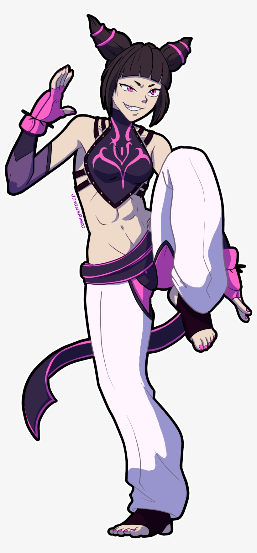 Fanart Drawing Speed - Street Fighter Juri Drawing, transparent png #10112125