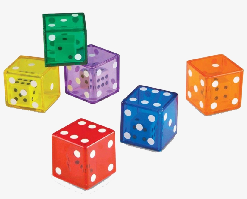 Kolorowe Kostki Do Gry, transparent png #10112171