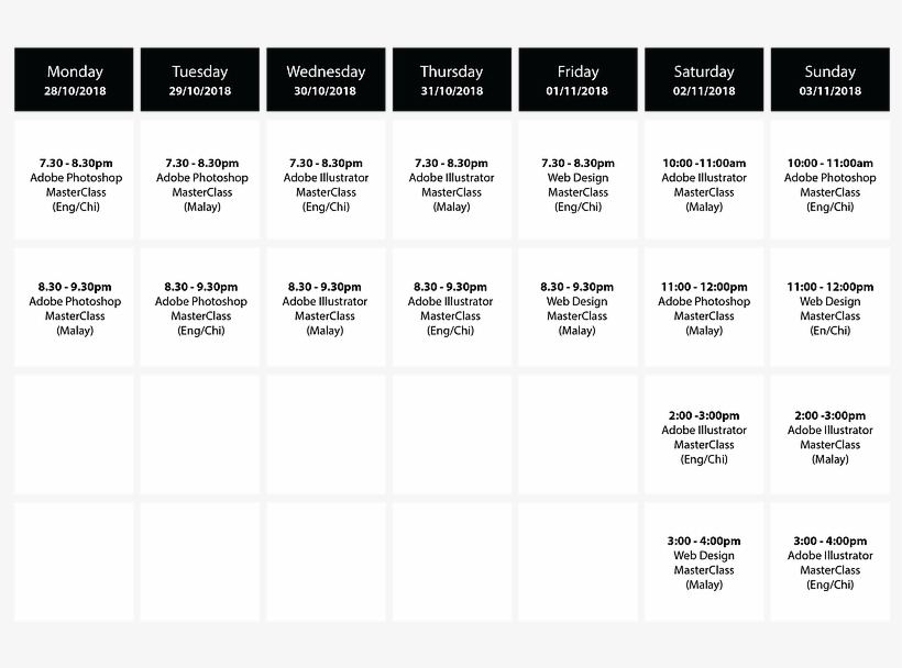 Class Timetable-01 - Number, transparent png #10114253