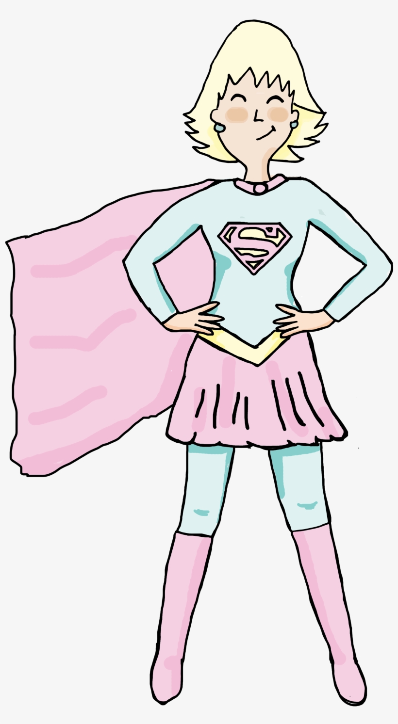 Superwoman Madre Apuros Culpable Ayudarte Estudio Psicología - Cartoon, transparent png #10115025
