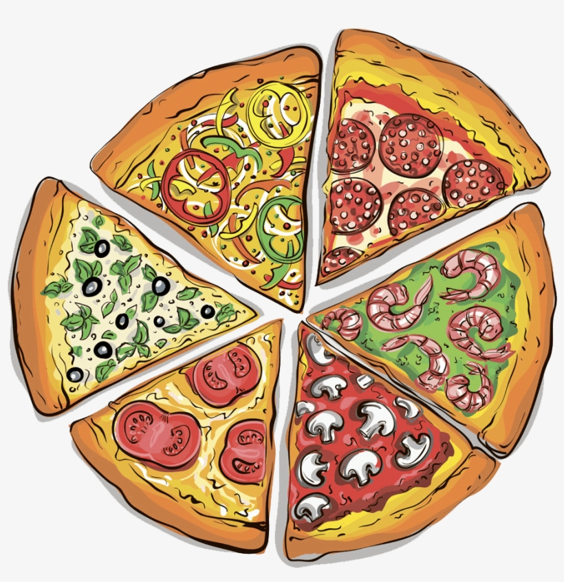 Pizza Slices Clipart - Pizza, transparent png #10115228