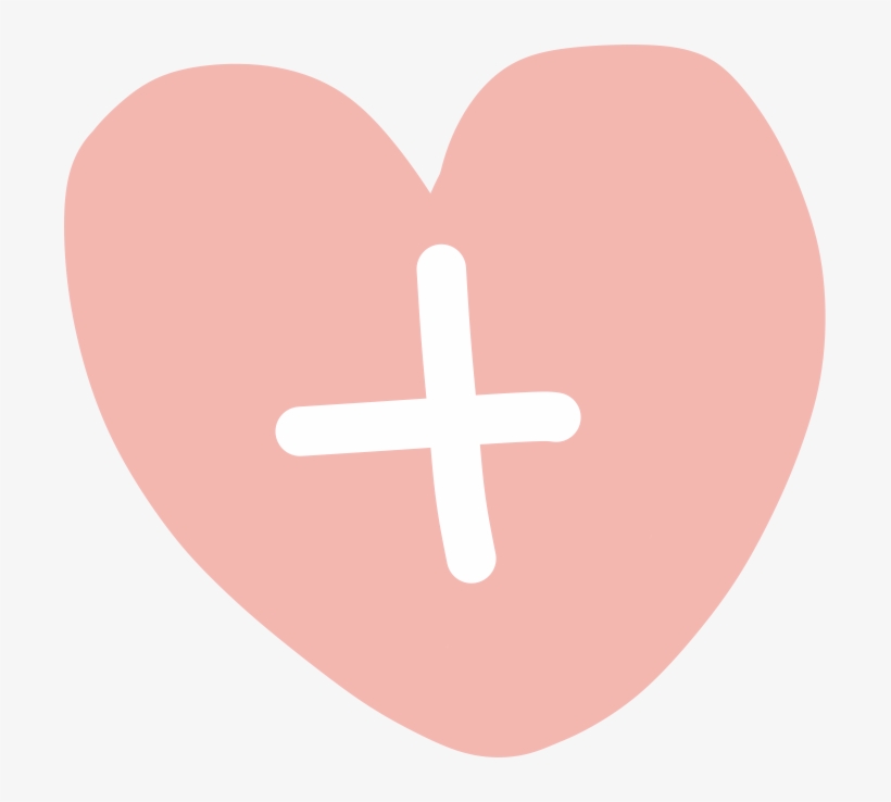 File - Pinkheart - Cross, transparent png #10115275