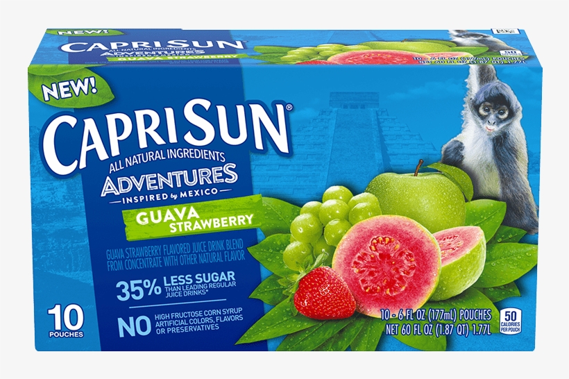 Guava Strawberry - Capri Sun Fruit Punch, transparent png #10116692