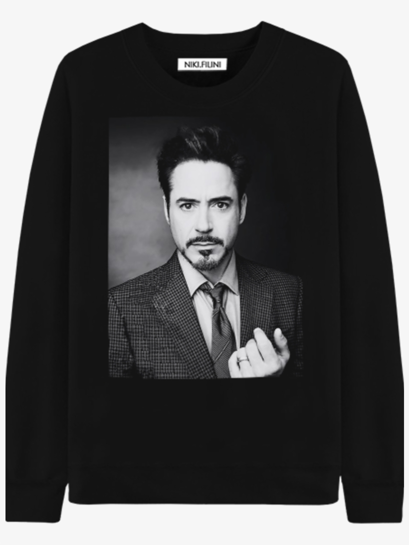 Свитшот Robert Downey Jr - Robert Downey Jr 2018, transparent png #10117042