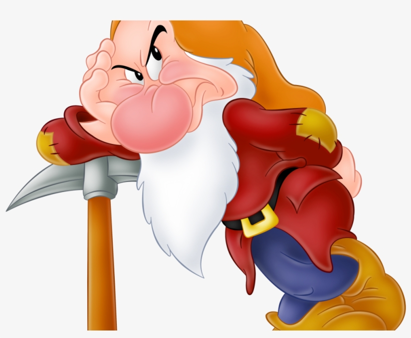 Grumpy Seven Dwarfs Cartoon Drawing, transparent png #10117732