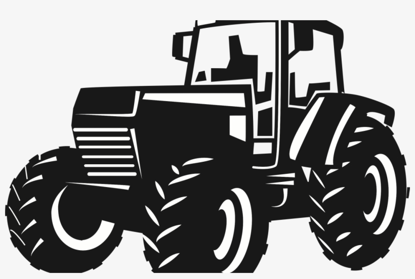 Tractor Png Black And White, transparent png #10118199