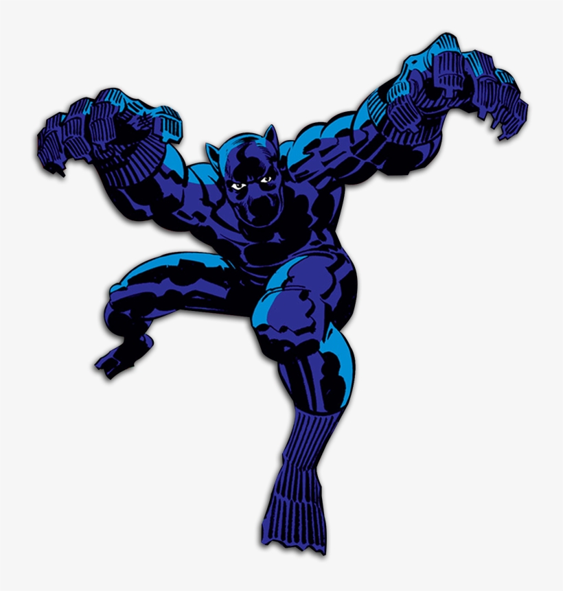 First Black Super Hero - Black Panther Jack Kirby Art, transparent png #10118210