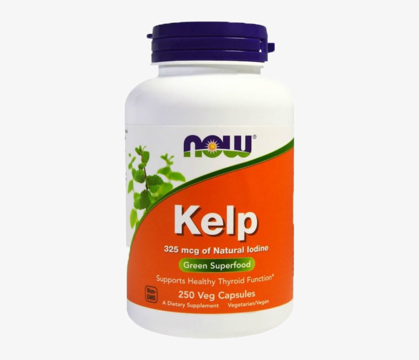 Kelp 325 Mcg Natural Iodine Now Foods - Now Magnesium Citrate 180, transparent png #10120797