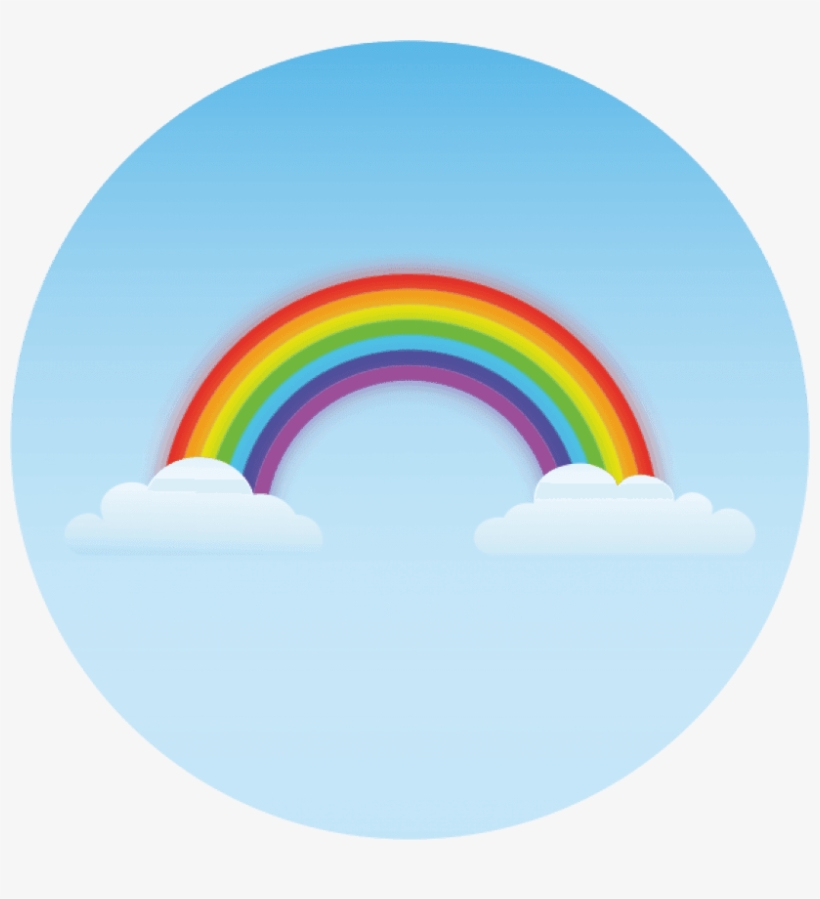 Sticker Transparent Rainbow - Transparent Rainbow Stickers Png, transparent png #10120907