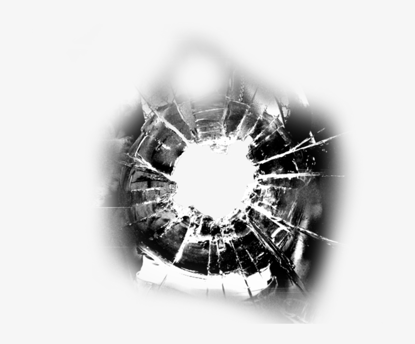 Share This Image - Bullet Hole Psd, transparent png #10122127