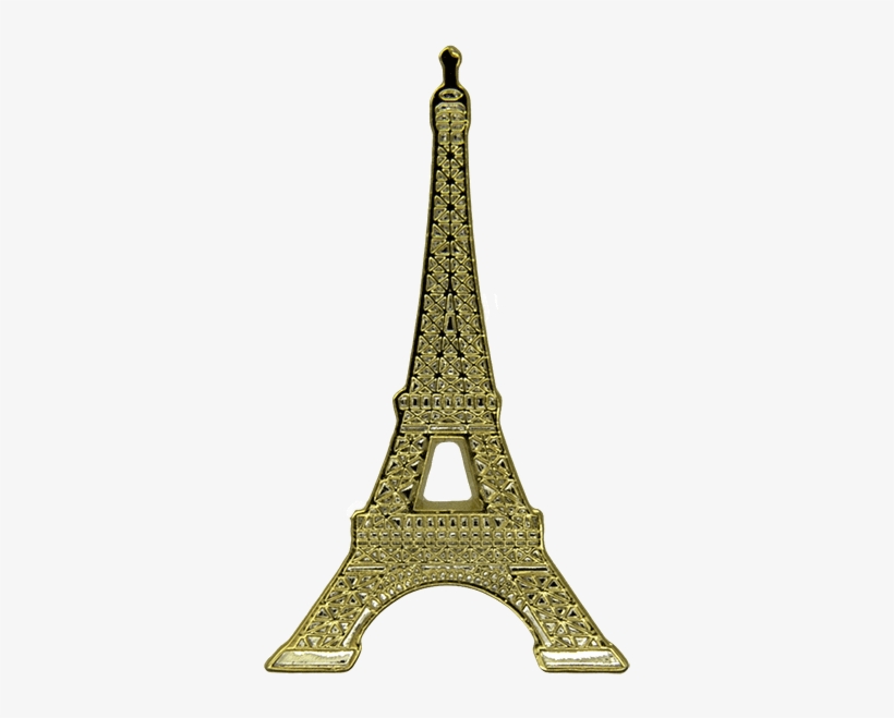 Eiffel Tower Pin, Gold - Eiffeltoren Png, transparent png #10122131