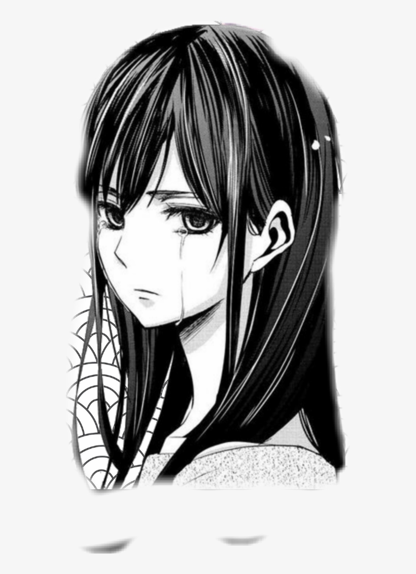 Anime girl sad