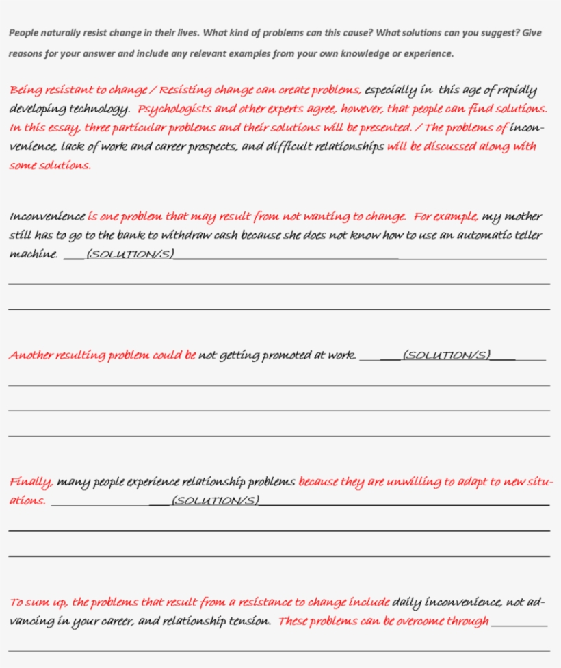 Problem Solving And Critical Thinking - Ielts Template For Writing, transparent png #10123752