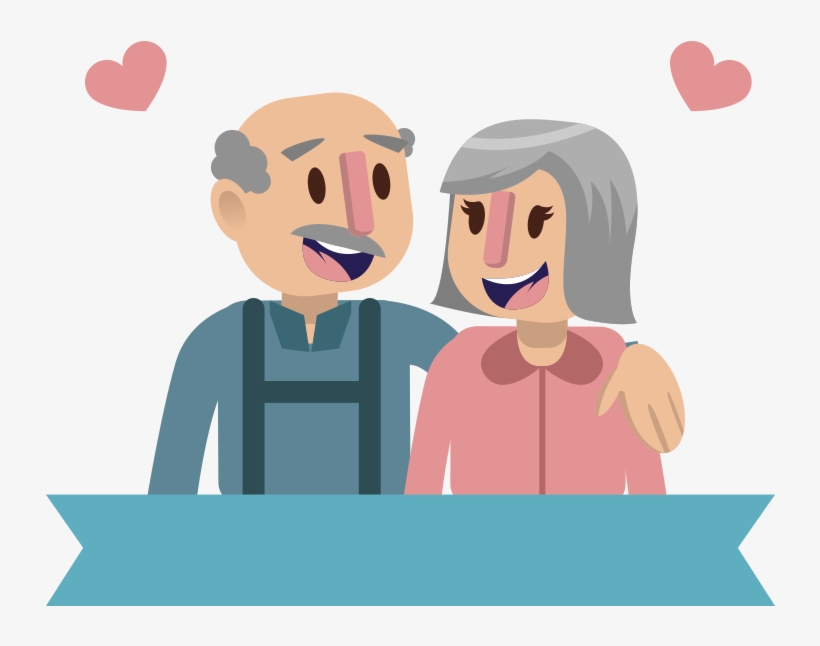 Icon Elderly Couple Transprent Png Free Download - Casal Idoso Desenho Png, transparent png #10123807