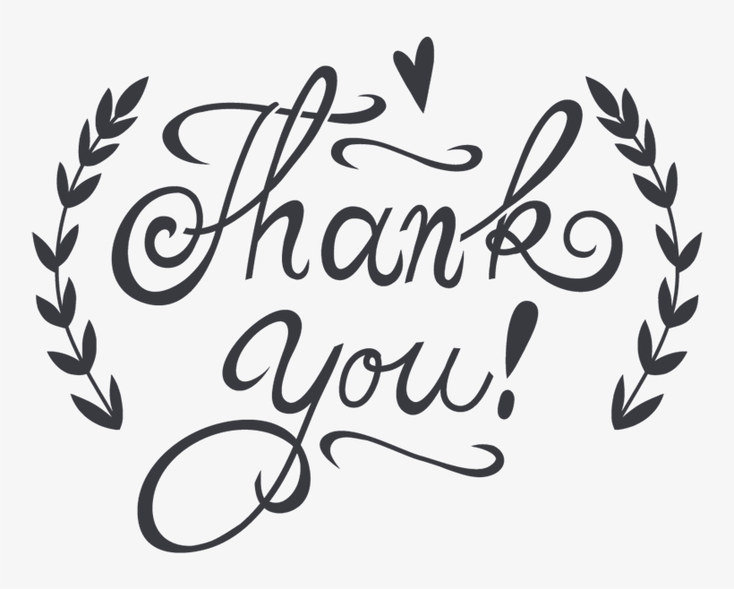 Thank You - Calligraphy - Free Transparent PNG Download - PNGkey