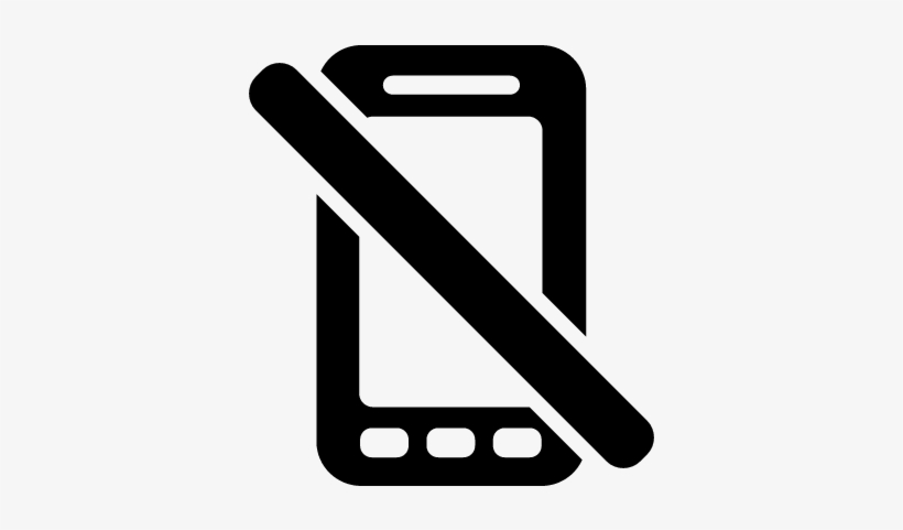 Phones Not Allowed Vector - Forbidden Cell Phone Png, transparent png #1020003