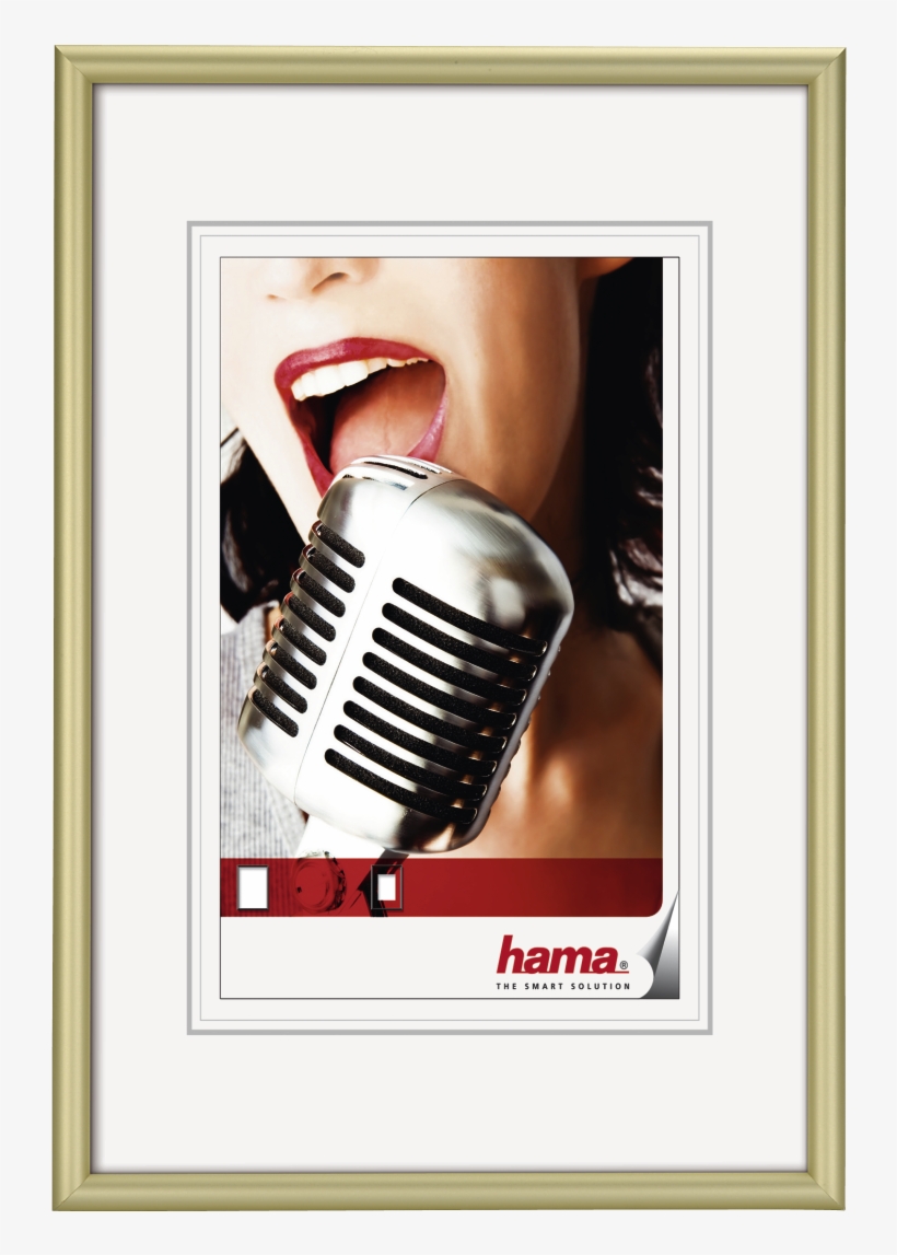 "chicago" Aluminium Frame, Gold, 30 X 40 Cm - Hama Chicago - Photo Frame - 8x12 In (20x30 Cm) - Aluminium, transparent png #1020006