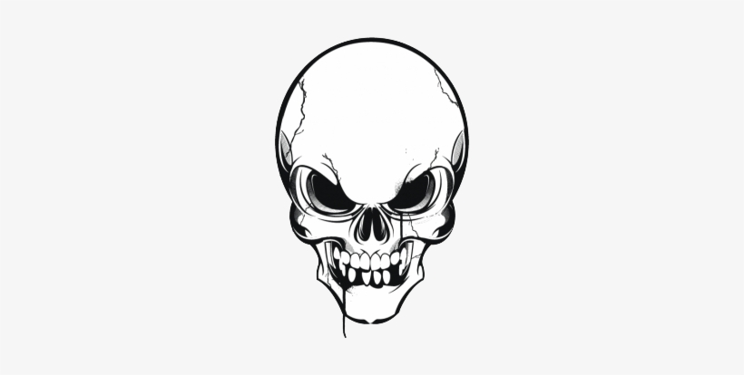 Art Black Transprent Png Free Download Head - Skull Vector, transparent png #1020185