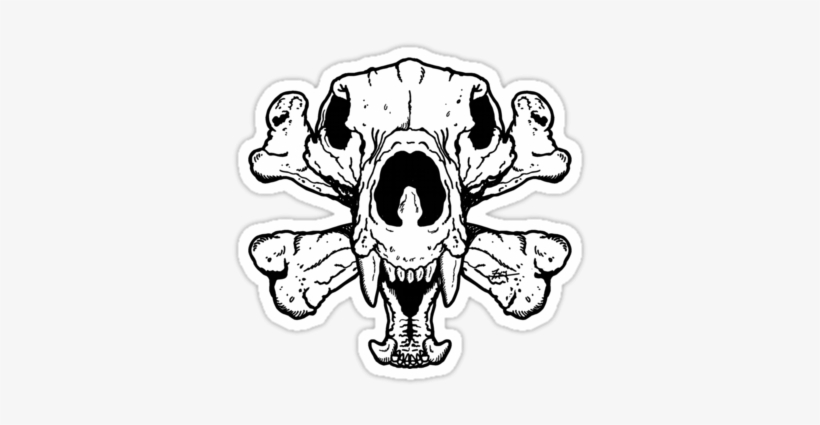 Bear Skull And Crossbones, transparent png #1020276
