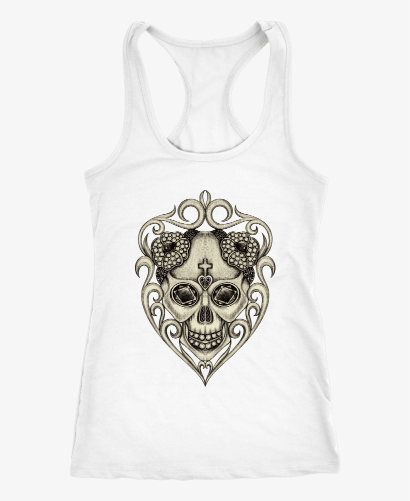 Teelaunch T-shirt Next Level Racerback Tank / White - Under Armour Raid Jacquard Short Sleeve Tee - Running, transparent png #1020347