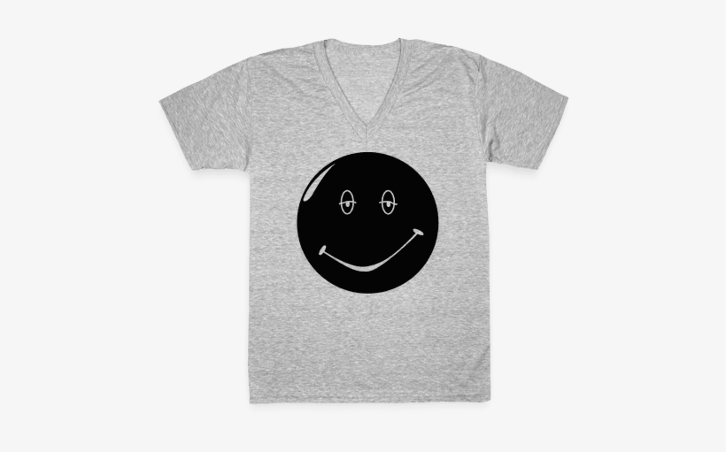 Dazed And Confused Stoner Smiley Face V-neck Tee Shirt - T-shirt, transparent png #1020399