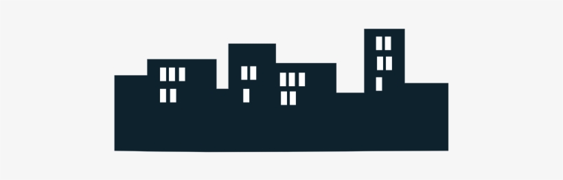 Skyline Buildings Svg Clip Arts 600 X 268 Px, transparent png #1020513
