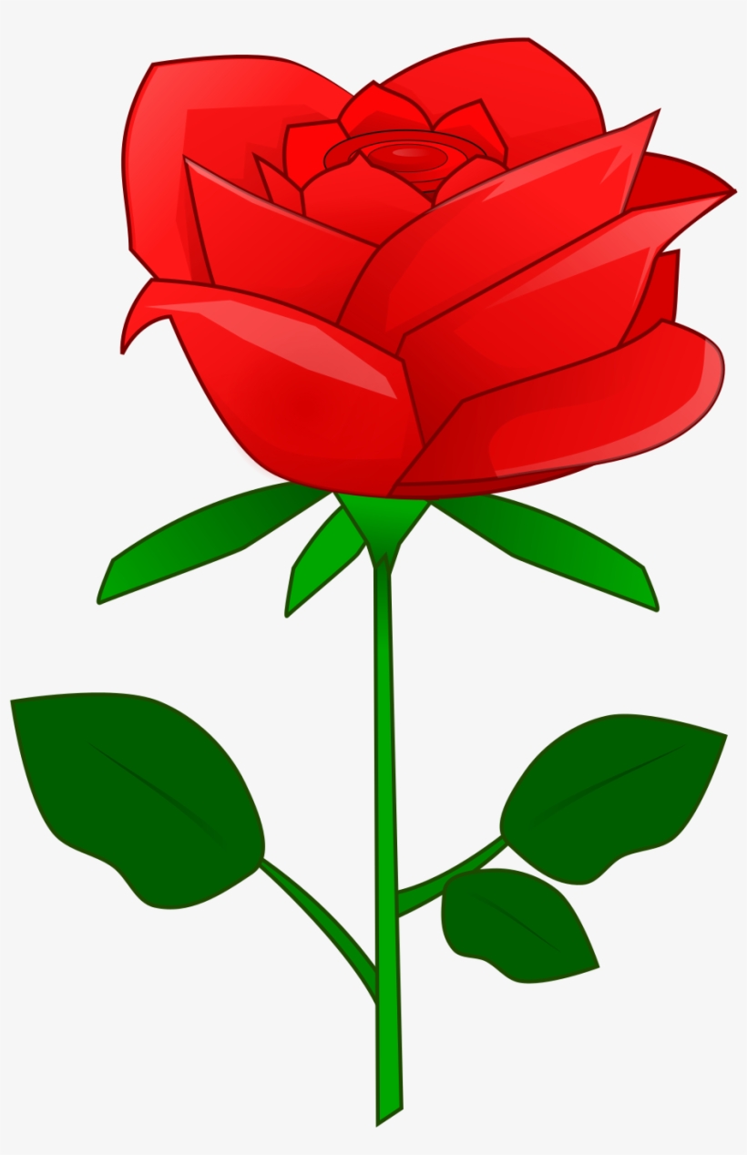 Petal Clipart Red Rose - Red Rose Flower Clipart, transparent png #1021042