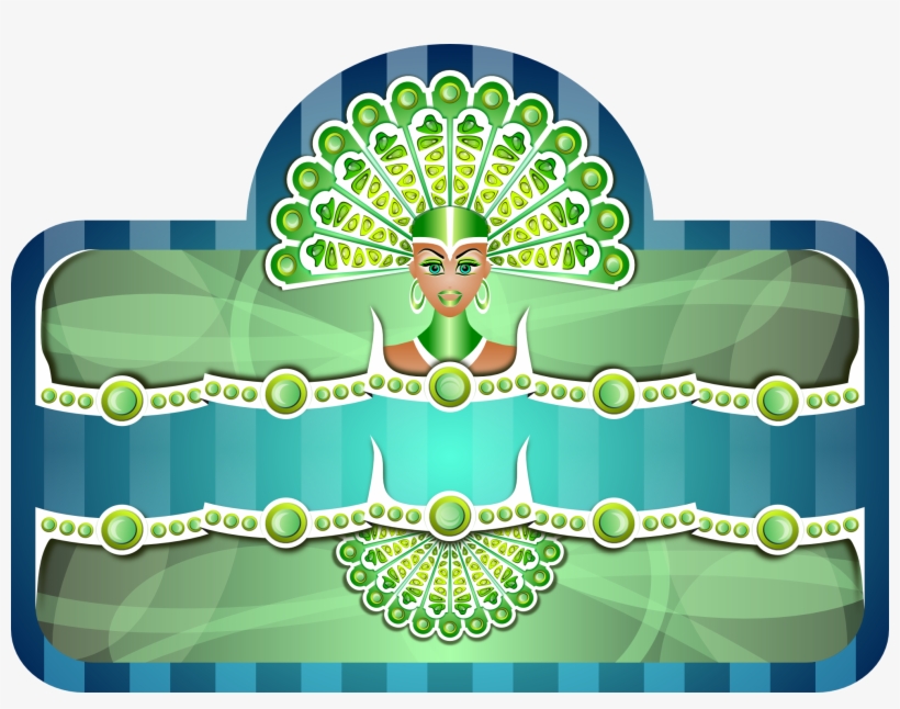 Royal Peacock Girl Border Clipart Png, transparent png #1021451