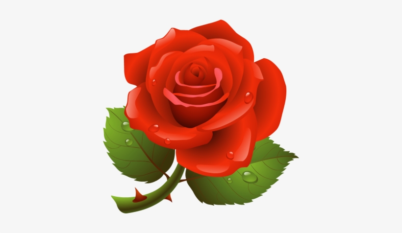 Petal Clipart Raining Rose - Clipart Picture Of Rose, transparent png #1021507