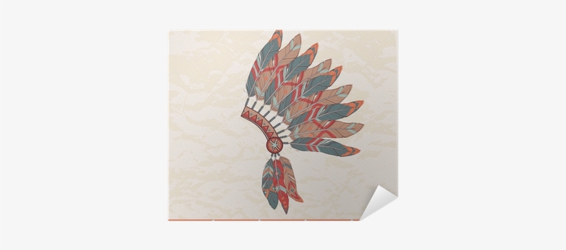 Vector Illustration Of Native American Indian Chief - Native American Indian Boho, transparent png #1021524