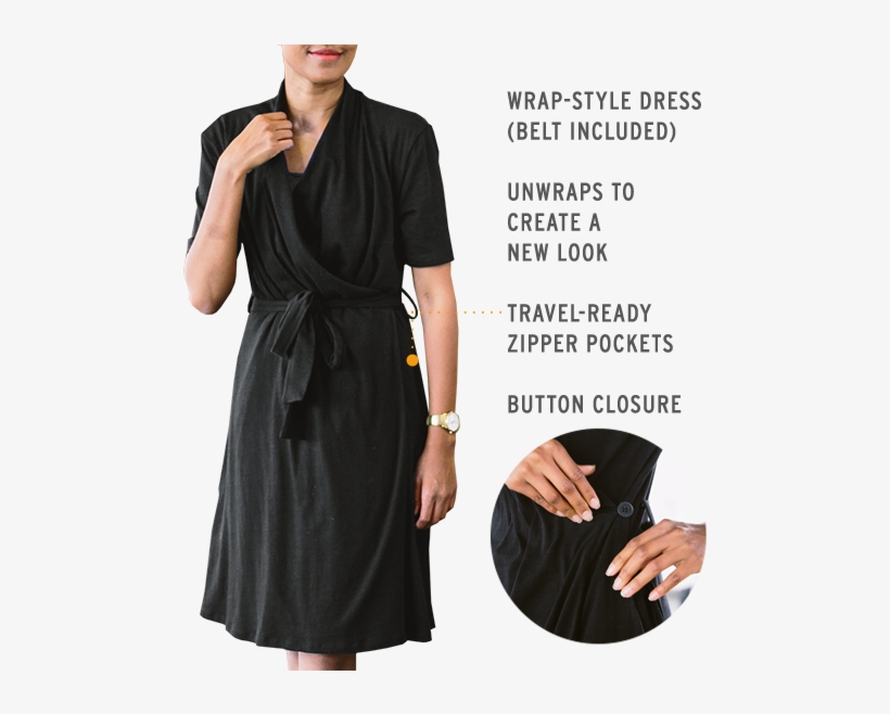 Machine-wash Cold, Lay Flat To Dry - Little Black Dress, transparent png #1021688
