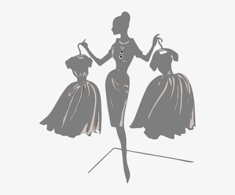 Gown Clipart Dress Form - Fashion Icon With Transparent Background, transparent png #1021719