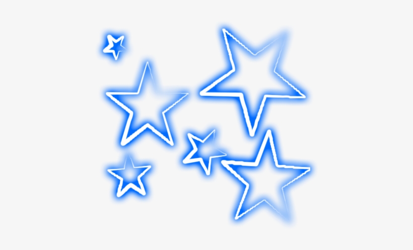 Neon Stars Png Image Royalty Free Download - Portable Network Graphics, transparent png #1021842