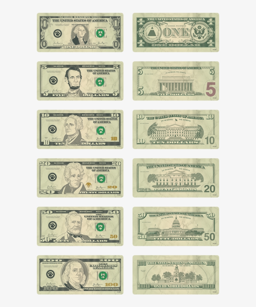 Tcr5338 Money Accents - Money Accents Bills, transparent png #1021910
