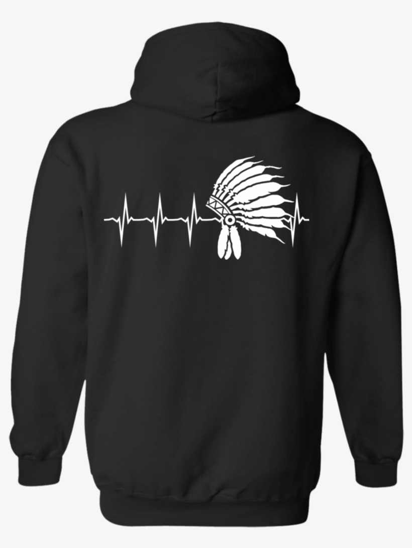 Native Inspired Heart Beating Headdress Hoodies - Nature Is My Religion And The Earth, transparent png #1021998