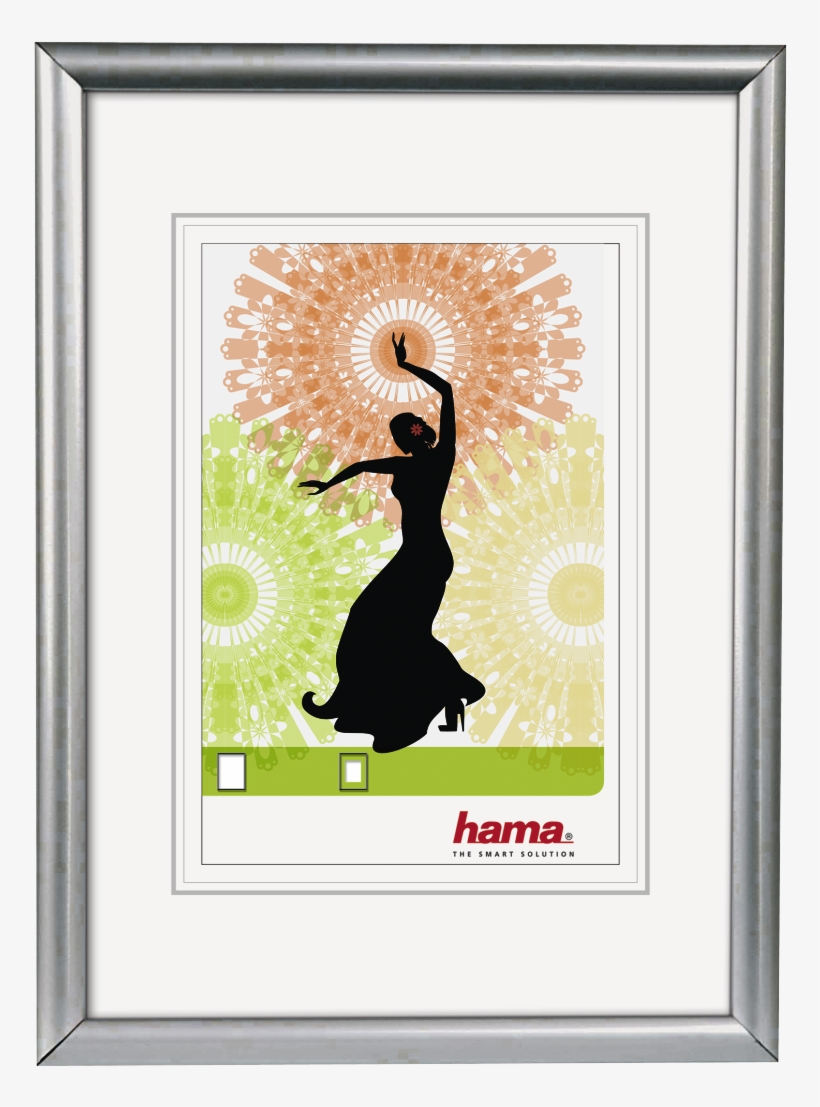 "madrid" Plastic Frame, Silver, 13 X 18 Cm - Hama Madrid Silver 30x45 Plastic Frame 66778, transparent png #1022040