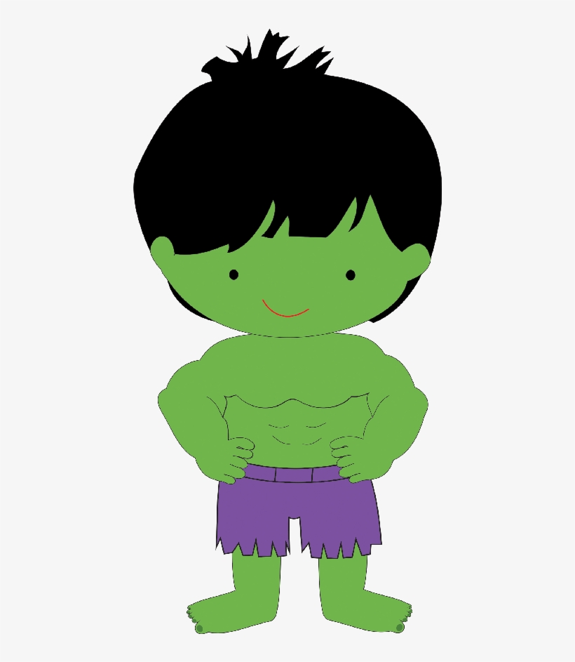 Hulk Clipart Green - Hulk Cute Png.