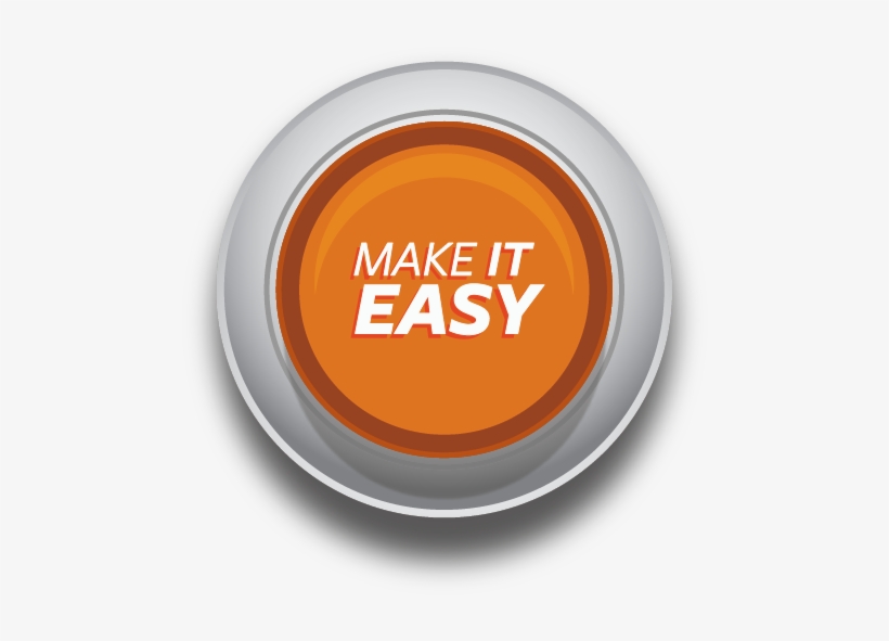 An It Easy Button - Circle, transparent png #1022519
